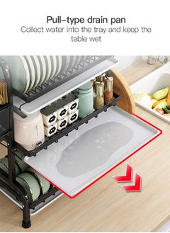 Sharpdo 3 Tier Dish Drying Rack 42*23.5*61cm  - Image 4
