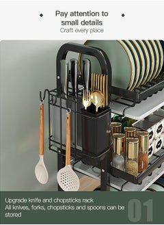 Sharpdo 3 Tier Dish Drying Rack 42*23.5*61cm  - Image 5