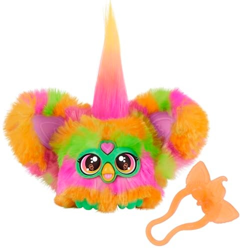Furby Furblets Par-Tay Mini Friend, 45+ Sounds, Disco Music, Speaks Only Furbish, Electronic Plush Toys for Girls & Boys, Interactive Pets, Multicolor, 6+ - Image 1