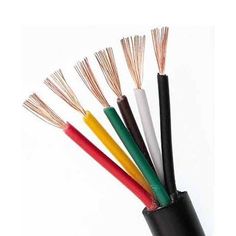 ELECTRRIUS كابل نحاسي دائري من ELECTRRIUS بحجم 15 مم × 6 نواة مع علامة ISI للاستخدام المنزلي والصناعي للوصلات الكهربائية حتى 1100 فولت، الطول 5 متر - Image 2