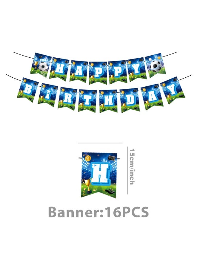 general Blue Soccer Theme Birthday Party Disposables Set - Image 5