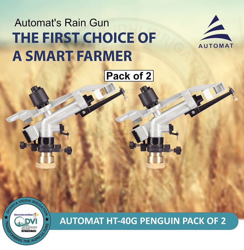 AUTOMAT DVI Irrigation Sprinkler RAINGUN for Farms and Agricultural Lands (1.25 INCH Penguin RAINGUN Pack of 2) - Image 3