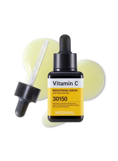 MEDIHEAL Vitamin C Brightening Serum (1.35 fl oz, 1 Pack) - Tone-Texture-Glow Care, Manage Skin with Vitamin C, Niacinamide, Hyaluronic Acid