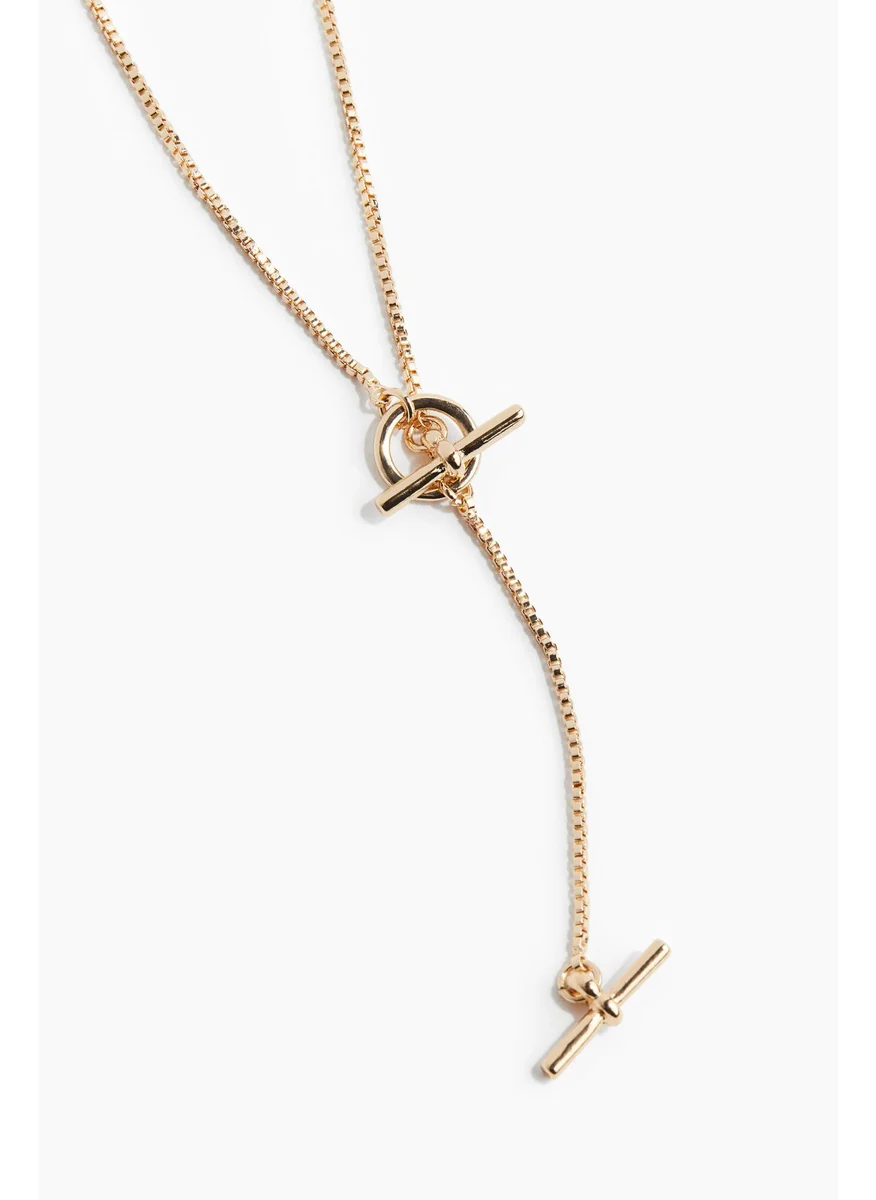 H&M T-Bar Lariat Necklace