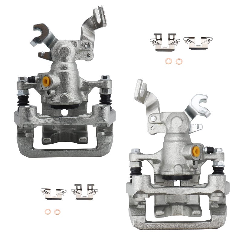 MAYASAF 18B5002 18B5003 Rear Brake Caliper Left Right Caliper Set with Hardware for Lincoln 2006 Zephyr 0712 MKZ for Ford 0612 Fusion 0613 Mazda 6 0611 Mercury Milan