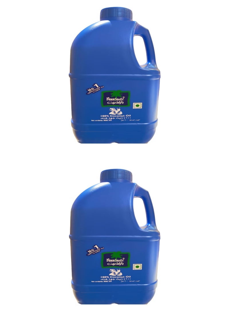 باراشوت زيت جوز الهند النقي ١٠٠٪ من باراشوت ٢*٩٠٠ مل (عبوة من ٢) - Image 1