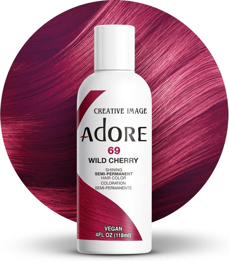 Adore Shining Semi-Permanent Hair Color - Wild Cherry - 118ml - Image 1