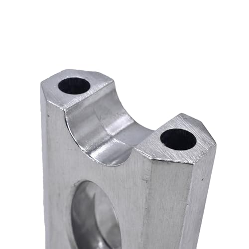 PPR PIT PRO RACING Motorcycle Handlebar Risers, 7/8" 22 mm Handlebar Mount Clamp Risers Replacement for SSR CRF 110 125cc Razor MX350 Dirt Pit Bike Coleman Mini Bike BT200X CT200U-EX MB200 Motovox MBX10 Parts (Silver) - Image 5