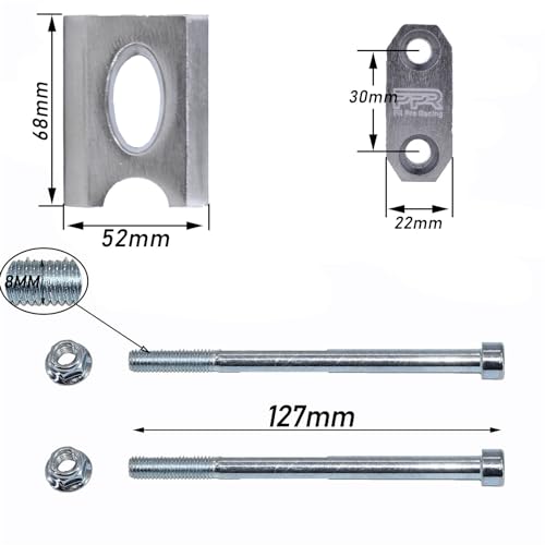 PPR PIT PRO RACING Motorcycle Handlebar Risers, 7/8" 22 mm Handlebar Mount Clamp Risers Replacement for SSR CRF 110 125cc Razor MX350 Dirt Pit Bike Coleman Mini Bike BT200X CT200U-EX MB200 Motovox MBX10 Parts (Silver) - Image 2