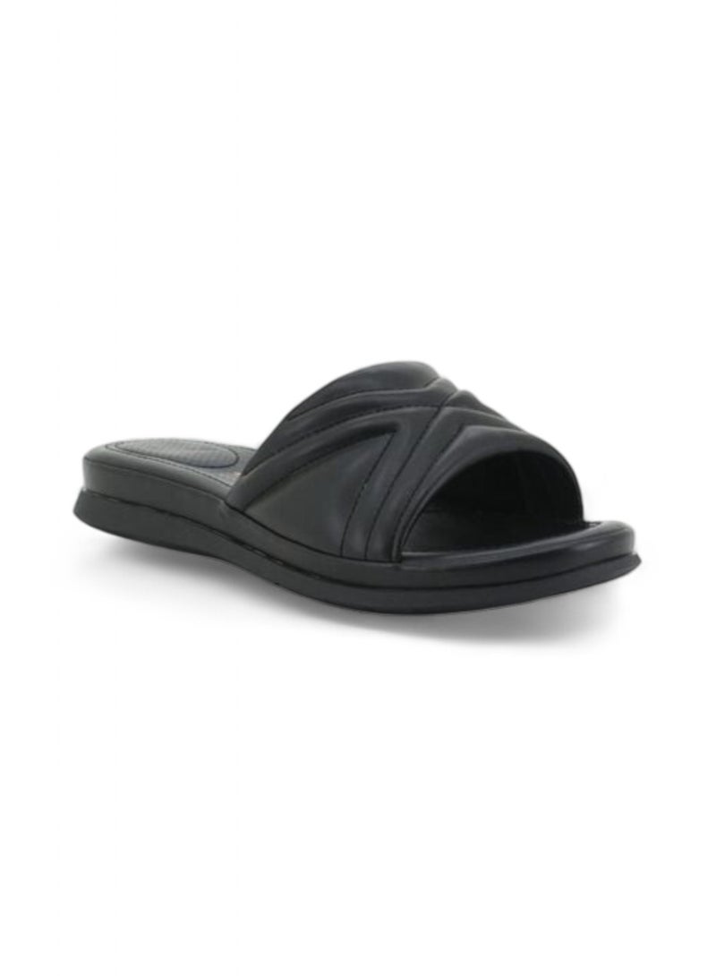 Bata Comfit Embossed Slip On Sandals - Image 1