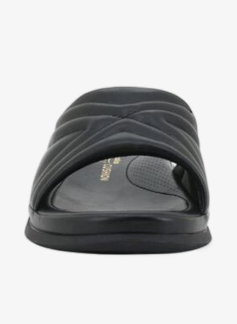 Bata Comfit Embossed Slip On Sandals - Image 2