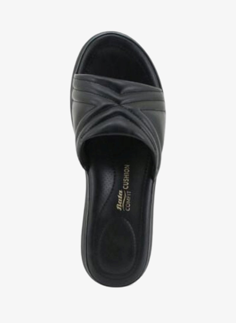 Bata Comfit Embossed Slip On Sandals - Image 4