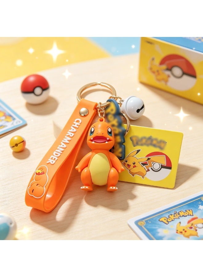 1 Pcs Charmander keychain/anime key ring/pendant - Image 2