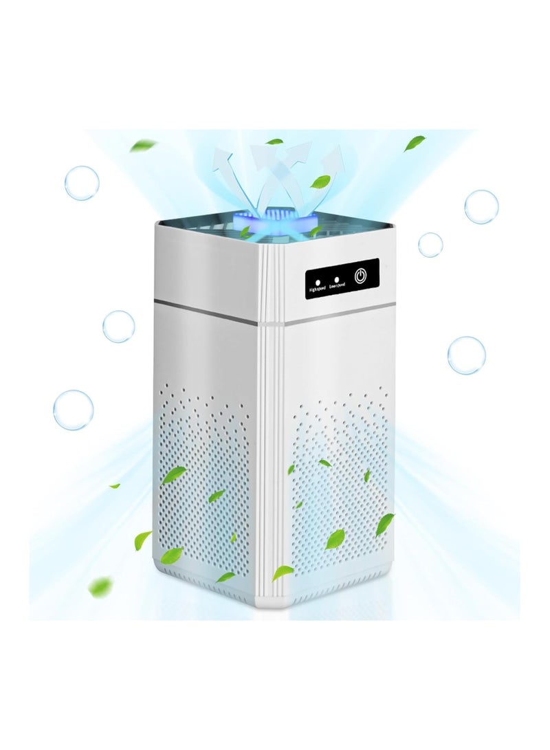 ALASAMCO Air Purifier for Home Bedroom, Air Filter Cleaner HEPA Filter, Remove up to 99.97% Odor, Dust, Smoke, Pollen & More, Air Purifier with Night Light for Bedroom Living Room Kitchen  - Image 1