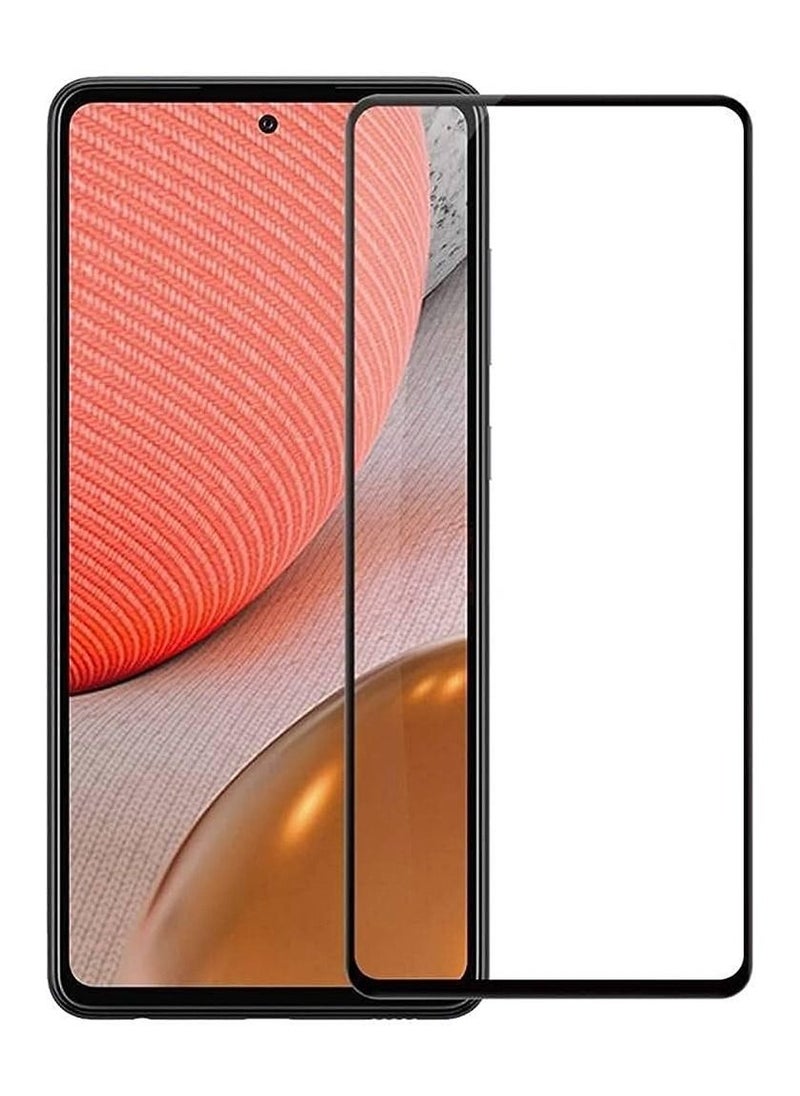 Generic 5D Glass Screen Protector For Samsung Galaxy A72 - Black Frame 