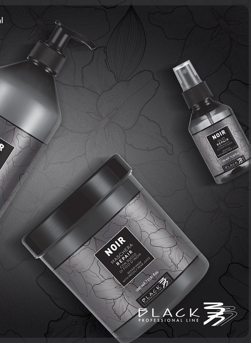 BLACK PROFESSIONAL LINE Black Professional Noir Maschera 1000g - Nourishing Repair Mask with Prickly Pear Juice - Image 3