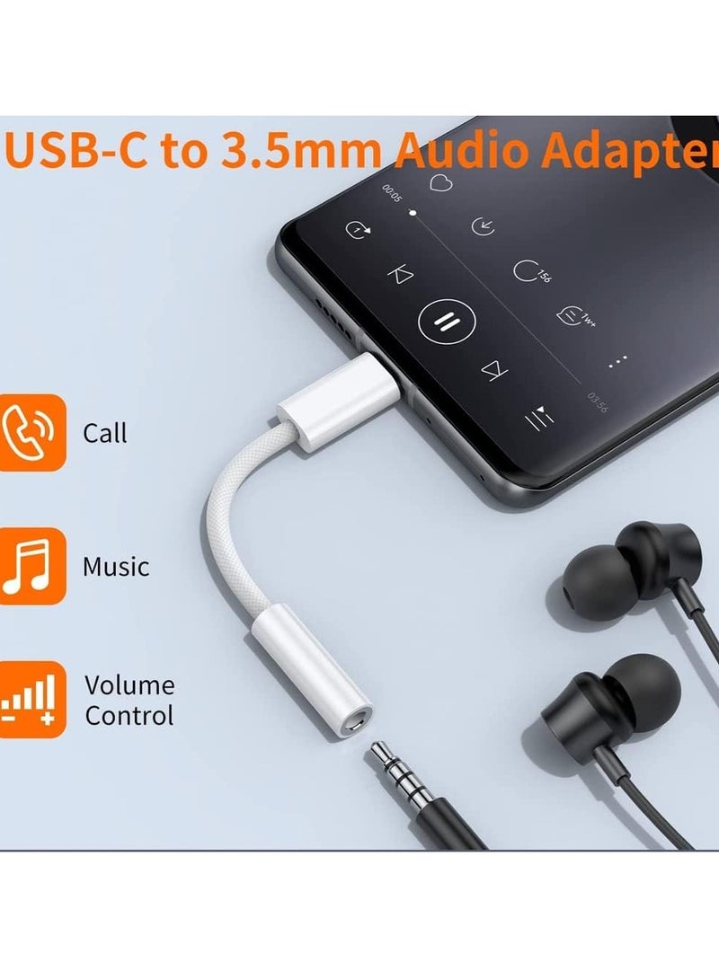 LEDIN USB Type C to 3.5mm Female Headphone Jack Adapter USB C to Aux Audio Cable Cord Type C to 3.5mm Audio Adapter - Image 3