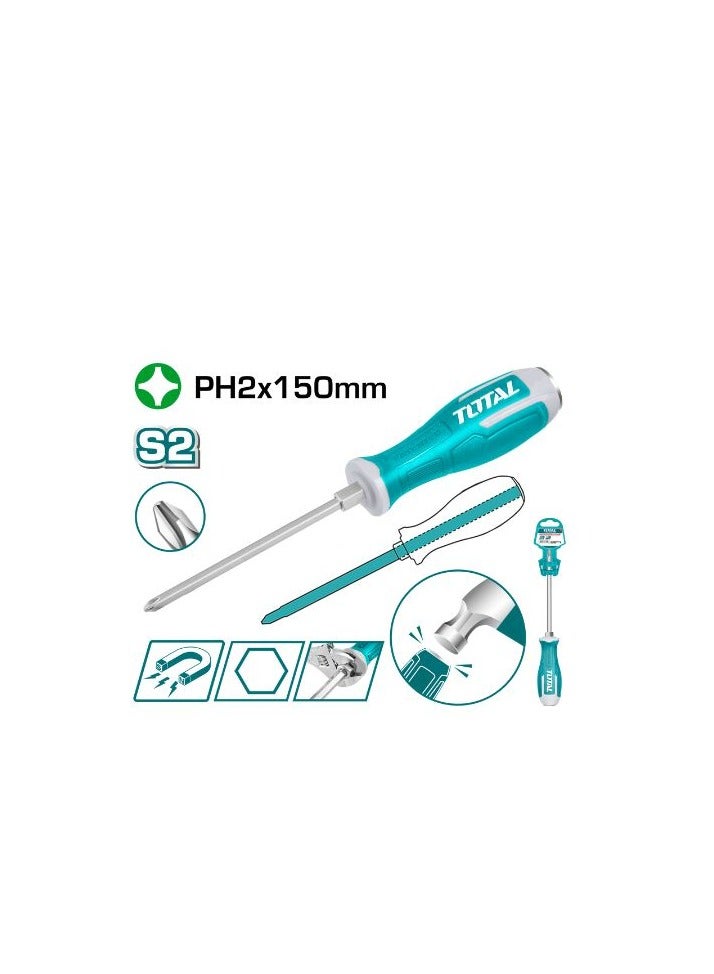 TOTAL THGSPH21506 PH2 Phillips Screwdriver, 150mm