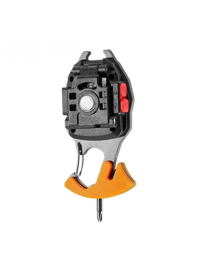 Portable Mini LED Small Work Light Keychain Flashlight 7 Modes 800 Lumens Rechargeable Inspection Lights with Bottle Opener Magnetic Base for Camping Repair Emergency Lighting - Image 3