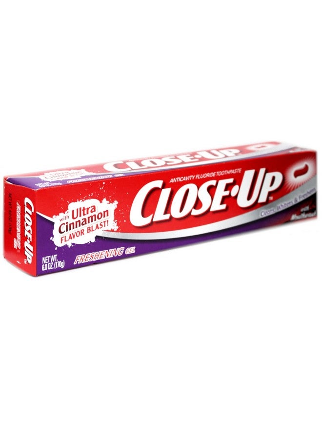 Close Up Close-Up Toothpaste, Refreshing Red Gel, Anticavity Fluoride, Cinnamon, 6 Ounce (Pack of 6) - Image 5
