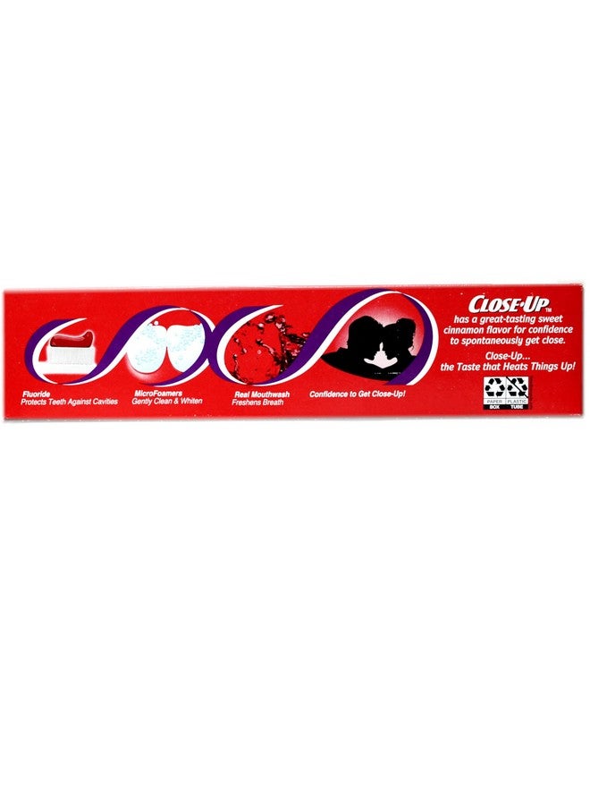 Close Up Close-Up Toothpaste, Refreshing Red Gel, Anticavity Fluoride, Cinnamon, 6 Ounce (Pack of 6) - Image 3