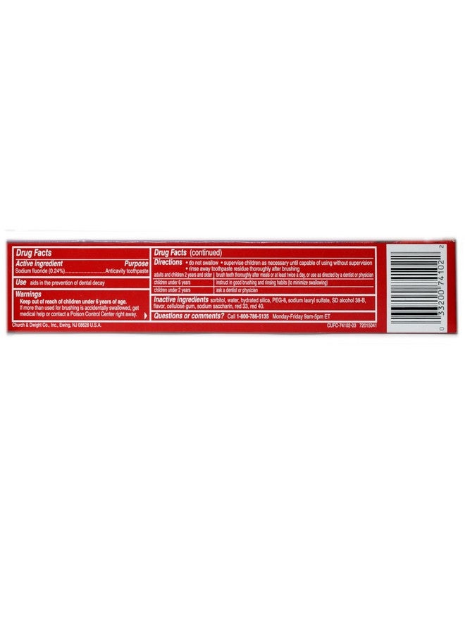 Close Up Close-Up Toothpaste, Refreshing Red Gel, Anticavity Fluoride, Cinnamon, 6 Ounce (Pack of 6) - Image 4