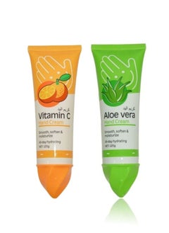 Moisturizing hand cream with vitamin C extract+ Moisturizing hand cream aloe vera extract