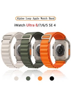Alpine Loop Strap For Apple Watch Bands 45mm 49mm 41mm 44mm 40mm Nylon Watchband Sport Bracelet Belt iwatch Ultra Series  SE 8/7/6/5/4/3/2/4