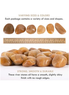 Generic River Rocks Pebbles 5-8cm for Plants Natural Decorative Polished Stones for Planters Succulent Rocks 5LB (2.25KG)  - Image 2