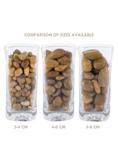Generic River Rocks Pebbles 5-8cm for Plants Natural Decorative Polished Stones for Planters Succulent Rocks 5LB (2.25KG)  - Image 4
