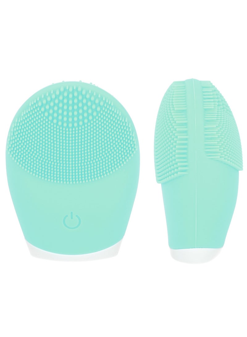 أوريتي فرشاة الوجه لفرشاة السيليكون مدلك الجلد منظف المسام العميقة تقشير لطيف والتدليك-الأخضر - Image 2