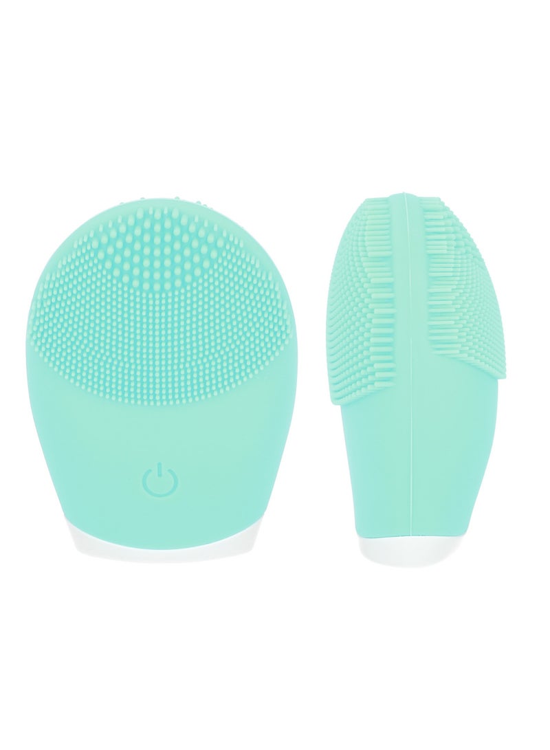 أوريتي فرشاة الوجه لفرشاة السيليكون مدلك الجلد منظف المسام العميقة تقشير لطيف والتدليك-الأخضر - Image 5