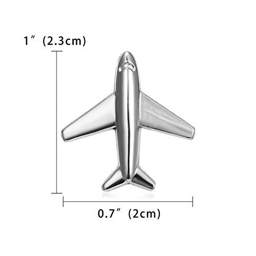SaiDian 2 Pcs Airplane Brooch Pin Plane Smile Small Aircraft Brooch Lapel Pins Collar Badge for Backpack Shirt Bag Accessories - Image 2