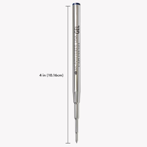 Monteverde USA Capless Gel Refills to Fit Montblanc Ballpoint Pens, Medium Point, Blue/Black Ink, 2-Pack – Smooth and Reliable Writing Solution - Image 3