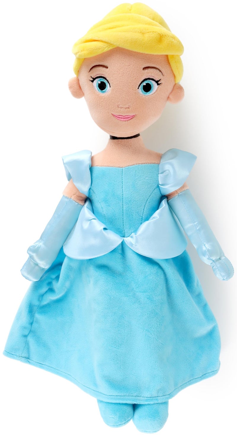 Jay Franco Kids Plush Pillow Buddy 20 Inches UltraSoft Stuffed Plushie Cozy Pillow Official Licensed Product Blue Princess Cinderella - Image 3