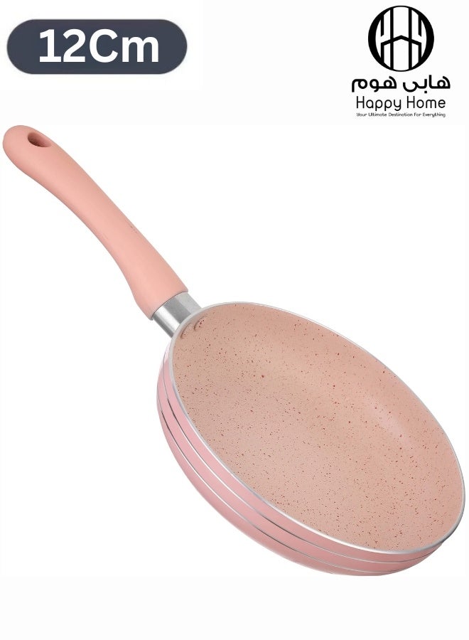 Happy Home Granite Frying Pan, Non-Stick Cooking Pan for Cooking Steaks, Fried Eggs, Beef, Pancakes - 12cm - Image 1