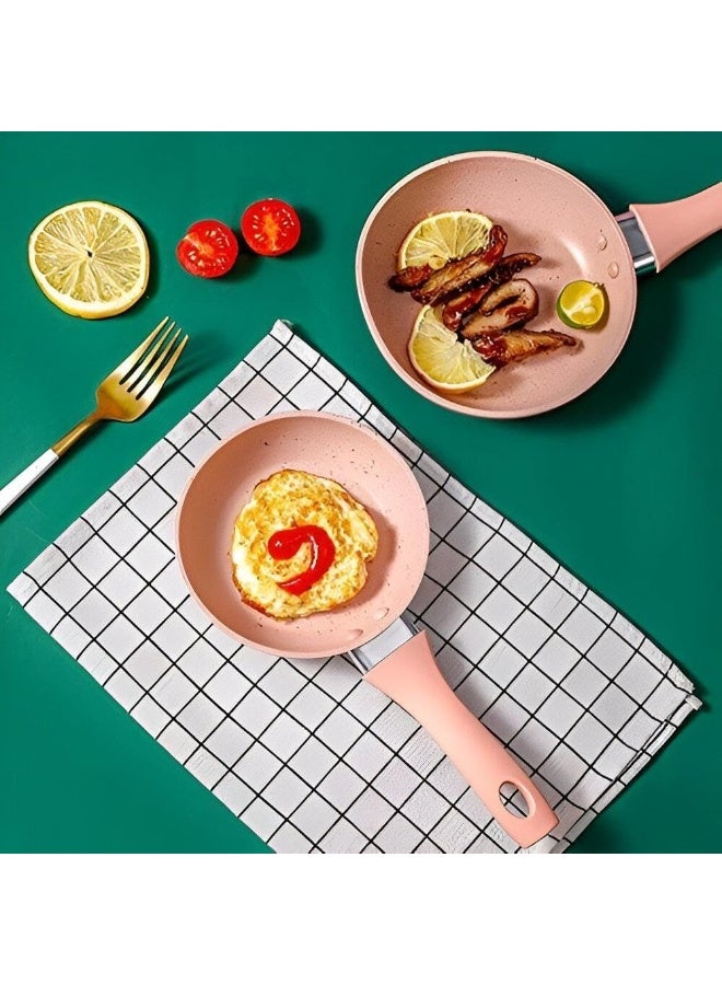 Happy Home Granite Frying Pan, Non-Stick Cooking Pan for Cooking Steaks, Fried Eggs, Beef, Pancakes - 12cm - Image 4