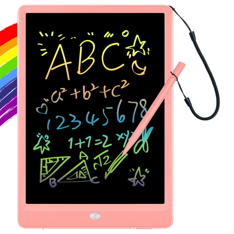 ORSEN LCD Writing Tablet 10 Inch Colorful Doodle Board Drawing Pad for Kids Toddler Toys for 3 4 5 6 7 8 Year Old Girls Boys Gifts Pink - Image 2