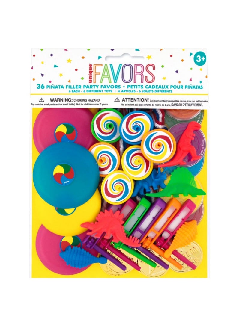 Unique Mini Game Toy Mix Plastic Multicolor 36-Pack - Image 2