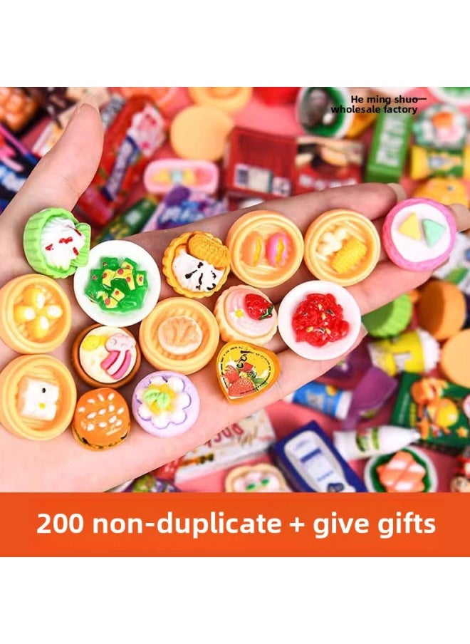 Generic - Girls Like Mini Playhouse Toys For Children 2024 Explosions 6 Years Old And Over 10 Years Old Net Red Kitchenette-Color:Bottle Model | 20 Non-repeating Pieces + Free 4 Luminous Bottles + Dinner Plate + Glue - Image 1