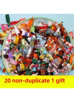 Girls Like Mini Playhouse Toys For Children 2024 Explosions 6 Years Old And Over 10 Years Old Net Red Kitchenette-Color:Bottle Model | 20 Non-repeating Pieces + Free 4 Luminous Bottles + Dinner Plate + Glue