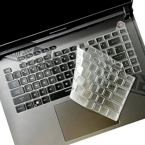Casoshield Ultra Thin TPU Keyboard Cover for 2024 2023 ASUS ROG Strix G16 G614JVR/JIR/JVR/JIR G634JY G634JZ, Rog Strix Scar 16 G634JZR G634JYR 16 inch, Clear - Image 1
