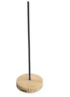 MIHAD Mihad Wood Disc Rope Swing for Home Gardern Tree Hanging Swing for Kids Outdoors High Strength Load Bearing Wooden disc Swing Swing Seat with Adjustable  - Image 5