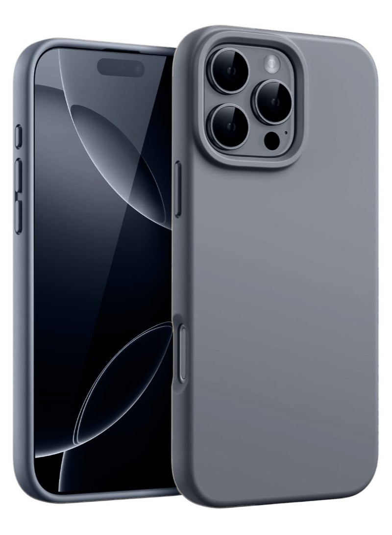 جومو ستور جراب سيليكون سائل لهاتف آيفون 16 برو (6.3 إنش) – ناعم الملمس، مقاوم للصدمات والخدوش، حماية كاملة للجسم مع بطانة داخلية من الألياف الدقيقة – تصميم نحيف - Image 1