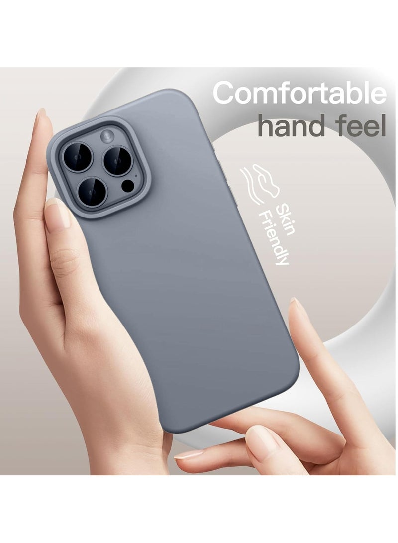 جومو ستور جراب سيليكون سائل لهاتف آيفون 16 برو (6.3 إنش) – ناعم الملمس، مقاوم للصدمات والخدوش، حماية كاملة للجسم مع بطانة داخلية من الألياف الدقيقة – تصميم نحيف - Image 3