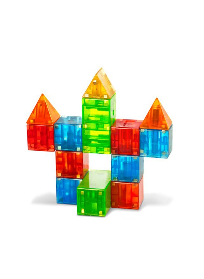 MAGNA-TILES - Magna-qubix® 29-piece Set, Multi Colour, Original 3d Magnetic Building Tiles, For Kids Ages 3+ - Image 1