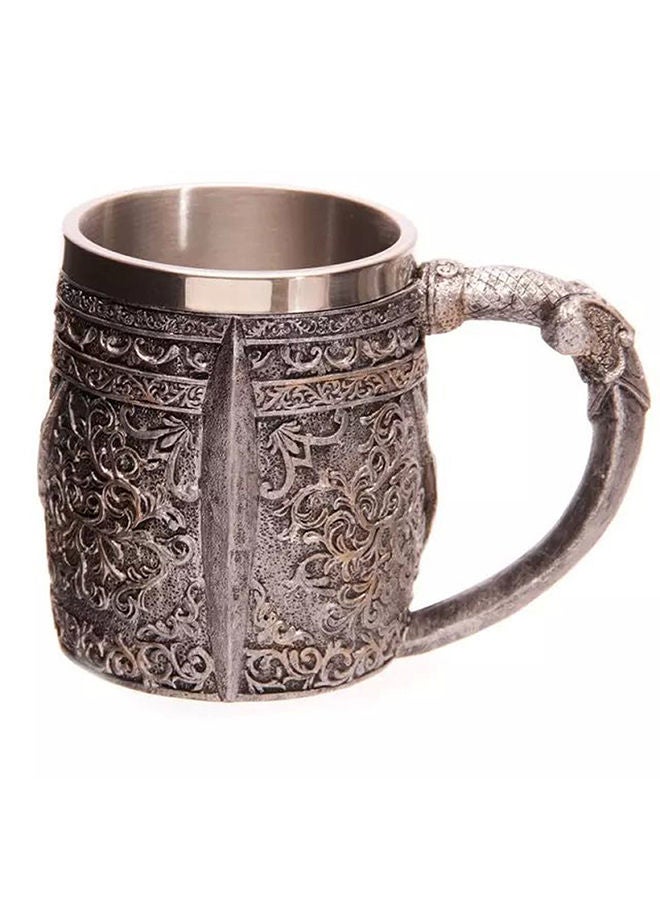 NIBEMINENT Stainless Steel Creative 3D Skull Mug Brown/Silver - Image 3