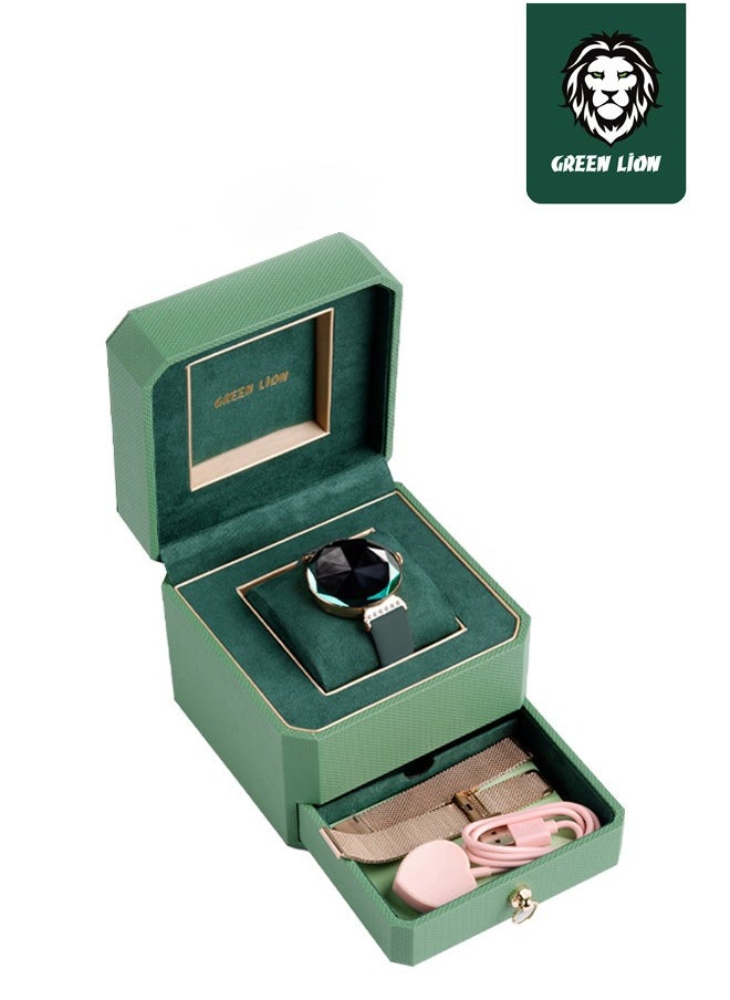 GREEN LION - Swarovski Smart Watch- Green - Image 1