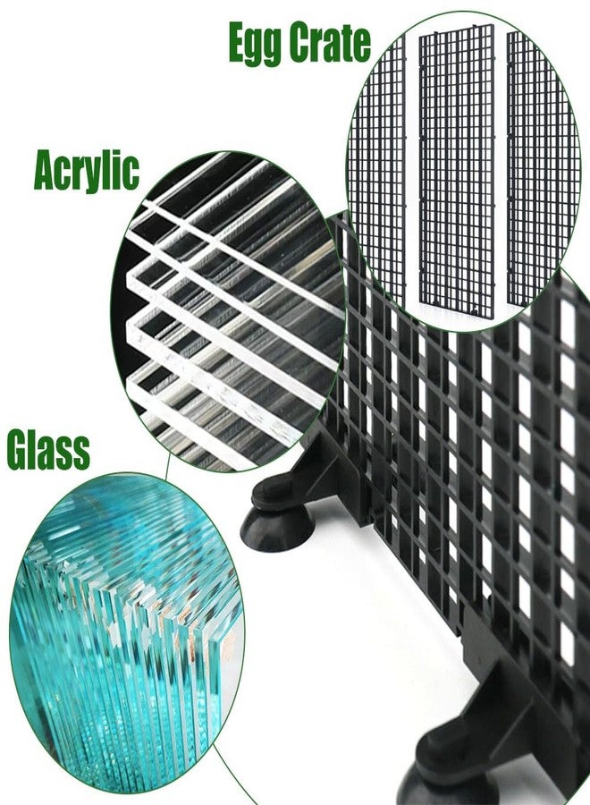 LINLAN Aquarium 10 Pieces Divider Suction Cup Clips, Glass Fixing Clips, Plastic Mesh Board Isolation Holders for Fish Tank (White-Translucent) - Image 5