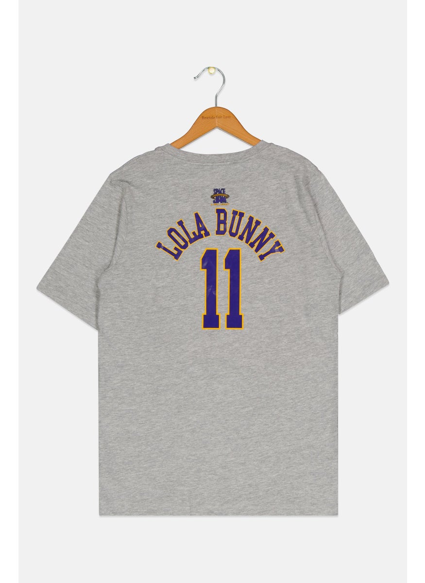Space Jam Kids Boy Graphic Print T-Shirt, Grey  - Image 2